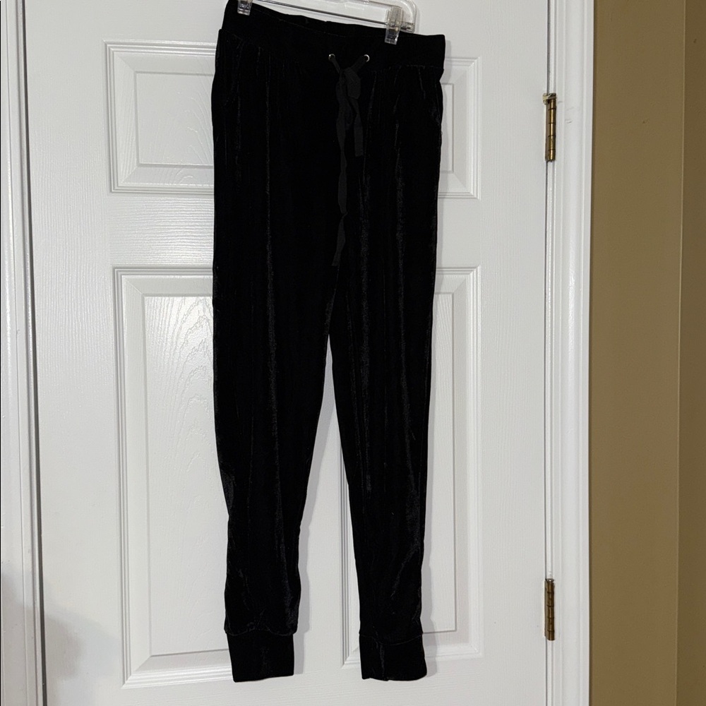 Velvet Mayfair Black Jogger Pants M - Picture 1 of 7
